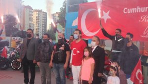 Kayseri'de motosiklet ve vosvoslu 29 Ekim coşkusu
