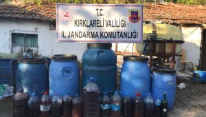 Kırklareli'de 760 litre sahte alkol ele geçirildi