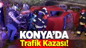 Konya Meram'da Trafik Kazası! 2 otomobil çarpıştı: 9 yaralı