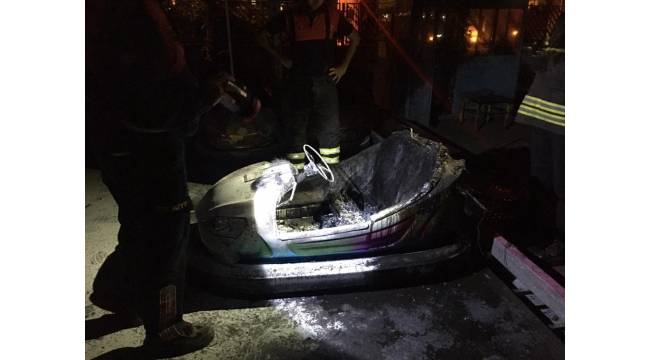 Lunaparkta yangın paniği