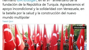 Maduro'dan Erdoğan'a teşekkür