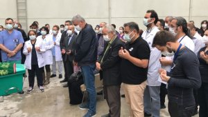 Manisa'da koronadan ölen hastane çalışanına hüzünlü veda