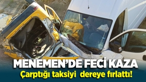 Menemen Seyrek yolunda feci kaza 6 yaralı