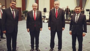 Milletvekili Erbaş, Erdoğan ve Tatar ile Cumhurbaşkanlığı Külliyesi'nde