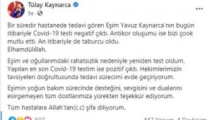 Milletvekili Tülay Kaynarca, korona virüs testinin pozitif çıktığını açıkladı