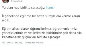 Milli Eğitim Bakanı Selçuk, 