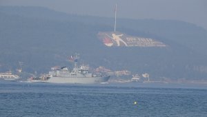 NATO savaş gemileri peş peşe Çanakkale Boğazı'ndan geçti