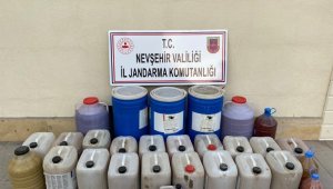 Nevşehir'de 650 litre sahte içki ele geçirildi