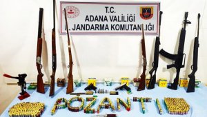 Pozantı'da ruhsatsız silahlar ele geçirildi
