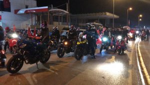 Sinop'ta 29 Ekim Cumhuriyet Bayramı konvoyu