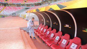 Sivas 4 Eylül Stadyumu UEFA maçı öncesi dezenfekte edildi