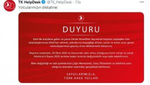 THY'den İzmir yolcularına ücretsiz bilet değişikliği ve iade hakkı tanıma kararı