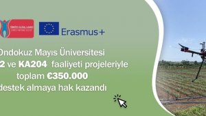 Türkiye Ulusal Ajansı'ndan OMÜ'nün 2 ayrı Erasmus + projesine 350 bin euro destek