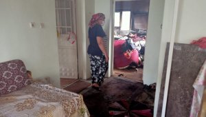Yanan evlerini görünce gözyaşlarını tutamadılar
