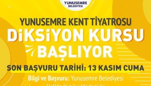 Yunusemre Kent Tiyatrosu'ndan diksiyon kursu