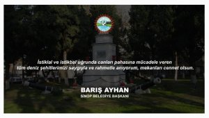 Barış Ayhan: "Sinop Deniz Savaşı şehitlerimizi rahmetle anıyorum"