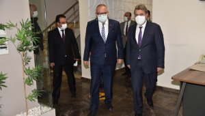 Başkan Ergün misafirlerini ağırladı