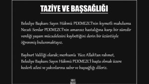 Bayburt Valiliği'nden taziye mesajı