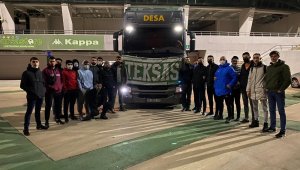 Bursaspor taraftarının yardım tırı İzmir için yola çıktı