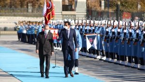 Cumhurbaşkanı Erdoğan, Katar Emiri Al Sani'yi resmi tören ile karşıladı