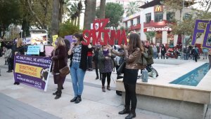 Denizli'de kadınlar, kadına yönelik şiddetle mücadele için bir araya geldi
