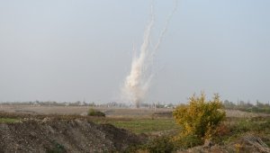 Ermenistan'ın Terter'e attığı yasaklı fosforlu top mermisi imha edildi