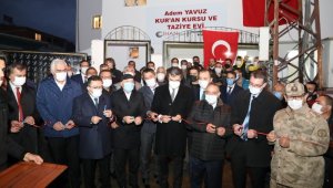 Erzurumlu iş adamı kaybettiği oğlu adına Kur'an Kursu ve Taziye Evi yaptırdı