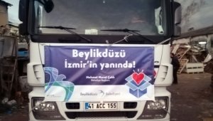 İzmir için yardım tırları Beylikdüzü'nden yola çıktı