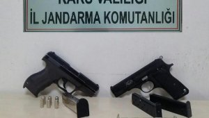 Kars'ta silah ele geçirildi