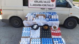 Kırklareli'de doldurulmuş binlerce makaron bulundu
