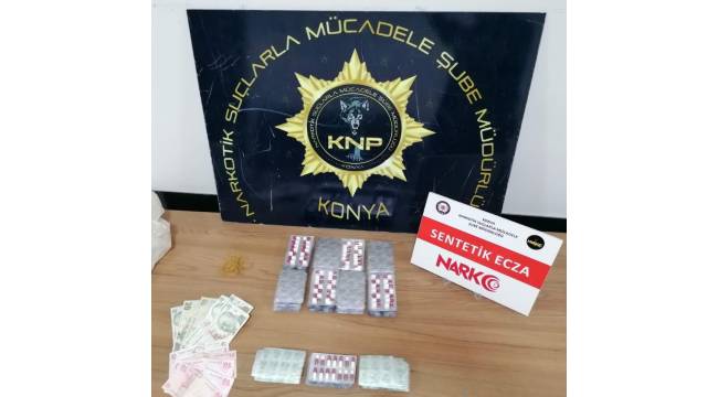 Konya'da uyuşturucu hap ele geçirildi