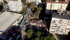 Kurtarma çalışmaları 50. saatinde havadan görüntülendi