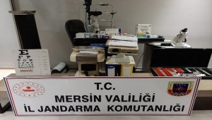 Mersin'de jandarmadan kaçak işletilen polikliniğe baskın