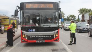 Samsun'da toplu taşımada HES kodu denetimi