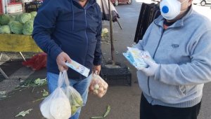 Sinop'ta bir firma 40 bin ücretsiz maske dağıttı