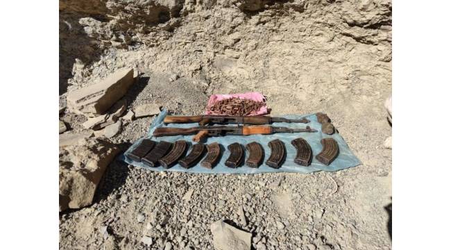 Van'da PKK terör örgütüne ait silah ve mühimmat el geçirildi