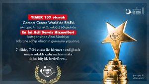 YİMER 157, En İyi Acil Servis Hizmetleri Ödülü kategorisinde altın madalya kazandı