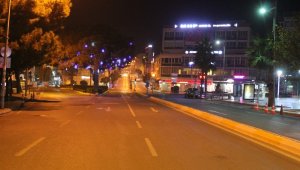 56 saatlik yasak başladı, Aydın sokakları boş kaldı