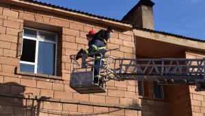 Ahlat Devlet Hastanesinde yangın tatbikatı