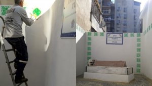 Akdeniz ilçesindeki türbeler yenileniyor