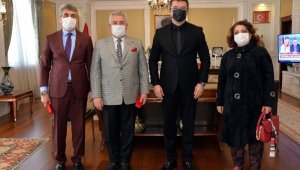 Alkır kardeşlerden Vali Memiş'e teşekkür ziyareti