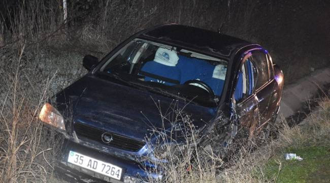 Alkollü sürücü 2 araca çarpıp sulama kanalına düştü: 1 yaralı