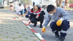 Atakum Belediyesi ve taraftardan Samsunspor'a kırmızı-beyaz destek