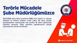 Başkent'te DEAŞ operasyonu: 18 gözaltı