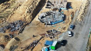 Beyazgül'den Bozava'da yapımı başlanan kütüphaneye ziyaret