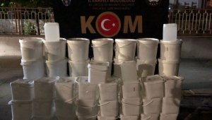 Bin 65 litre kaçak etil alkol ele geçirildi