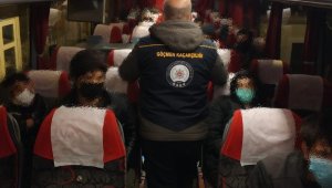 Bir otobüs dolusu yabancı uyruklu kaçak yakalandı