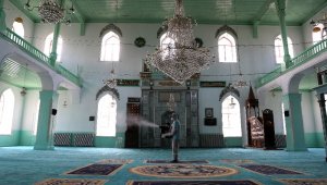 Burdur' da camiler dezenfekte edildi