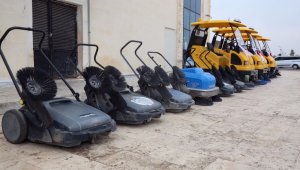 Eyyübiye Belediyesi temizlik filosuna 5 yeni araç kattı
