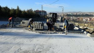 İscehisar'da yol yapım çalışmaları sürüyor
